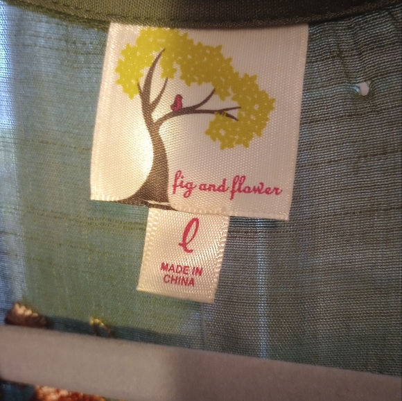 Fig and Flower embroidered - Picture 4 of 5